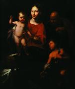 Bernardo Strozzi Holy Family with St. John the Baptist oil